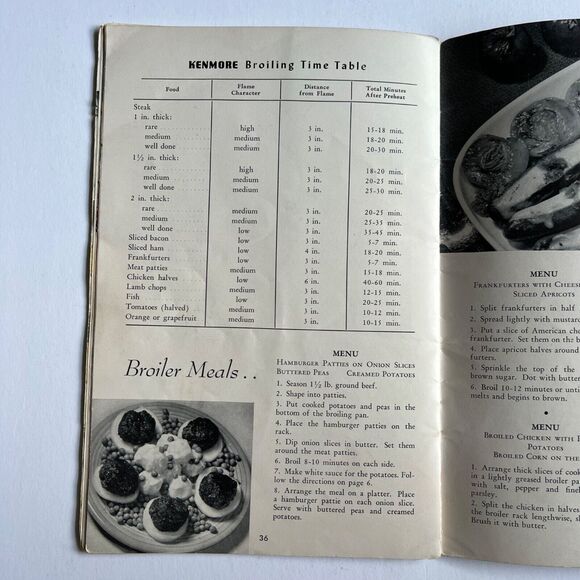 Vintage 1949 Cookbook Gas Cookery with your Kenmore Paperback - Picture 12 of 14